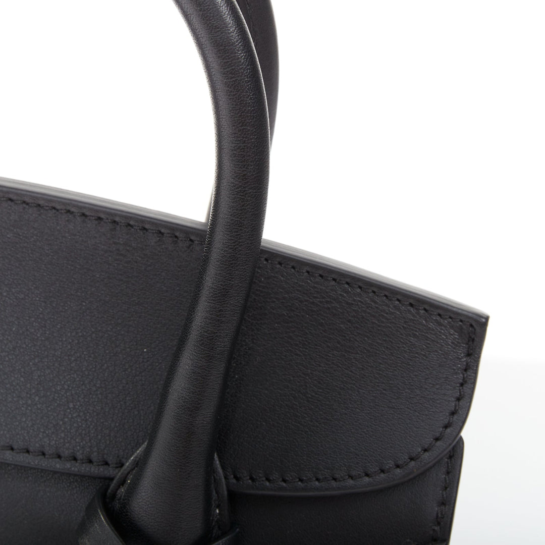 ALEXANDER MCQUEEN Heroine 21 black calfskin leather gold hardware satchel bag