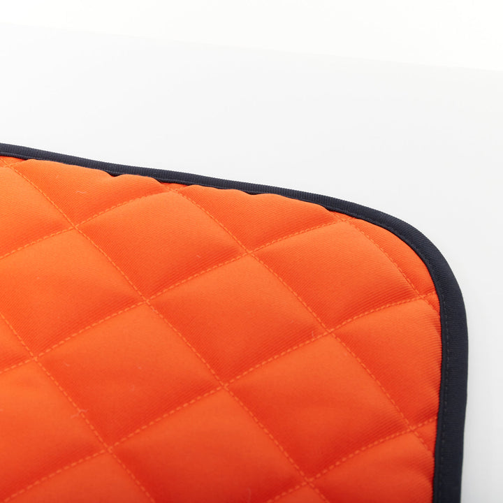 HERMES Reversible Quilted Dog Mat feu navy waterproof travel pet canvas blanket