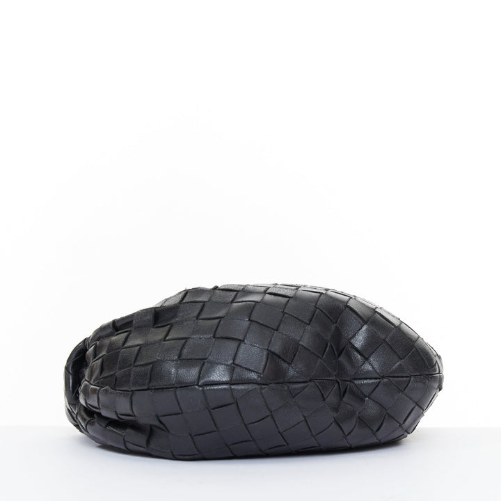BOTTEGA VENETA 2020 Mini Jodie black Intrecciato nappa leather hobo handbag bag