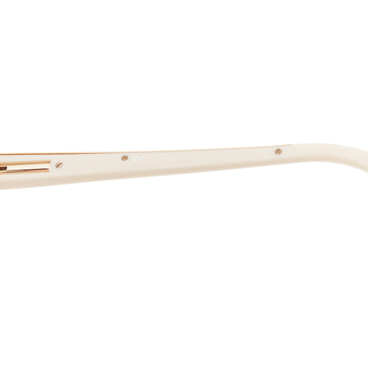 GIVENCHY SGV883 cream acetate gold top logo sunglasses