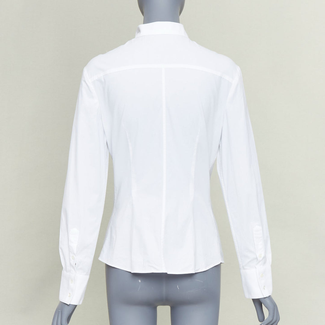 ALEXANDER MCQUEEN 2006 tailored long sleeve spread collar cotton shirt IT42 M