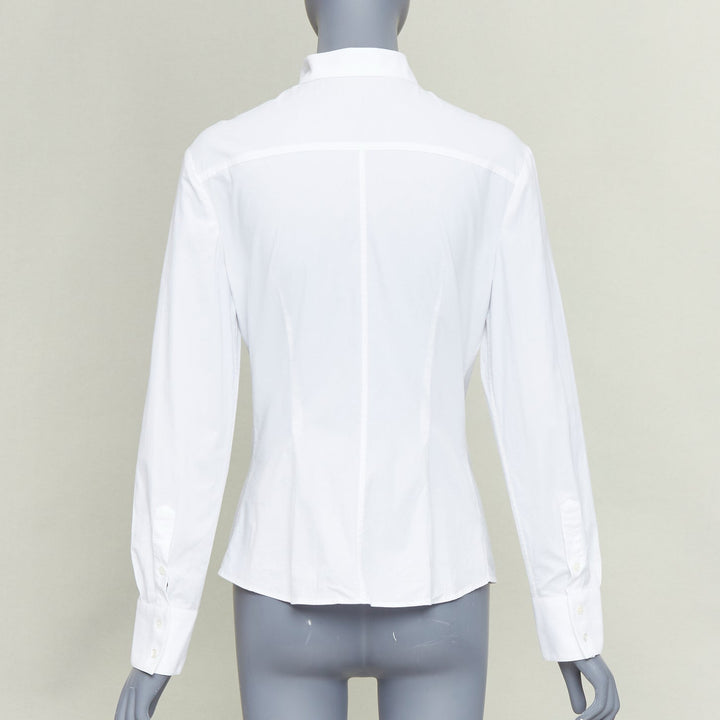 ALEXANDER MCQUEEN 2006 tailored long sleeve spread collar cotton shirt IT42 M
