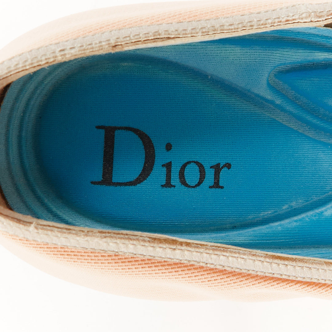 rare CHRISTIAN DIOR 2014 Runway Raf Simons sportif multi satin patent pumps EU37