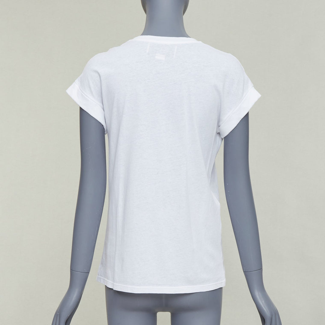 GUCCI L'Aveugle Par Amour white butterfly embroidered tshirt XS