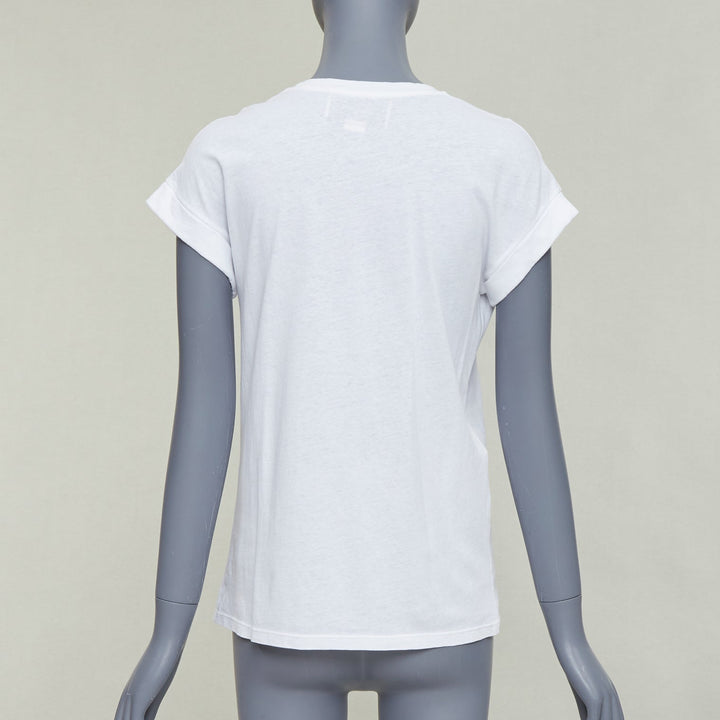 GUCCI L'Aveugle Par Amour white butterfly embroidered tshirt XS