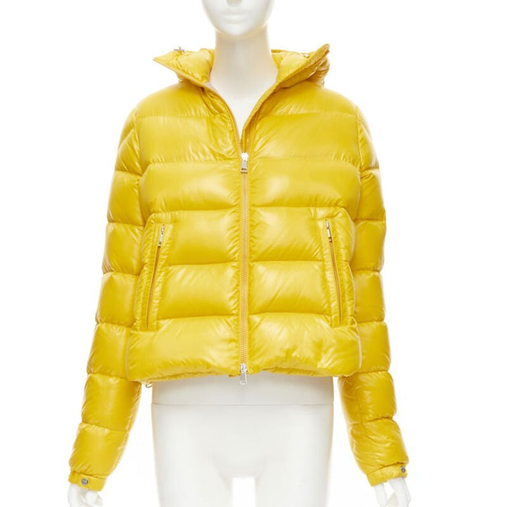 MONCLER GENIUS Pierpaolo Piccioli yellow pure goose down padded puffer US0 XS