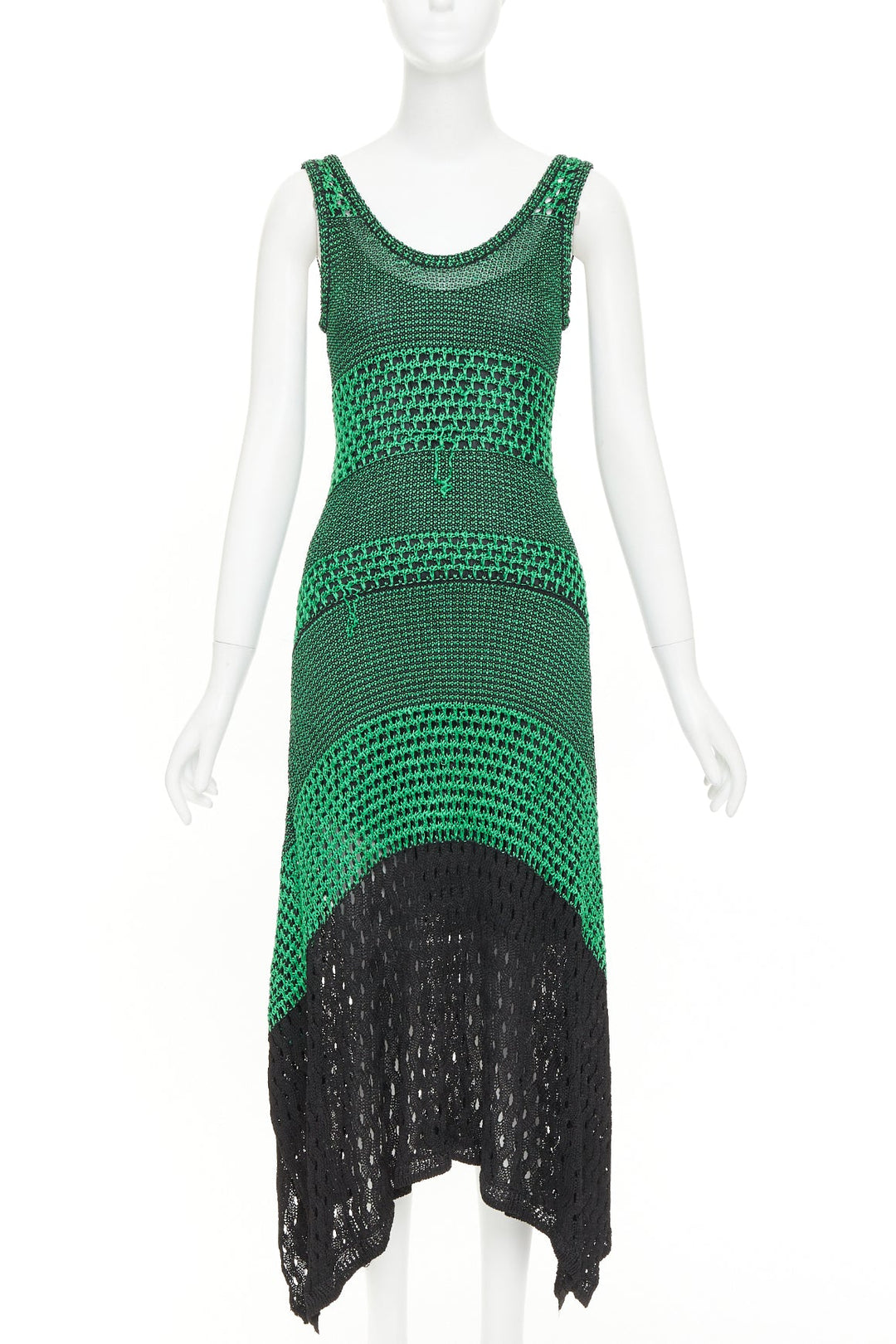 proenza schouler crochet knit dress Proenza Schouler Rib-Knit Mini Dress with Crochet Lace Detail