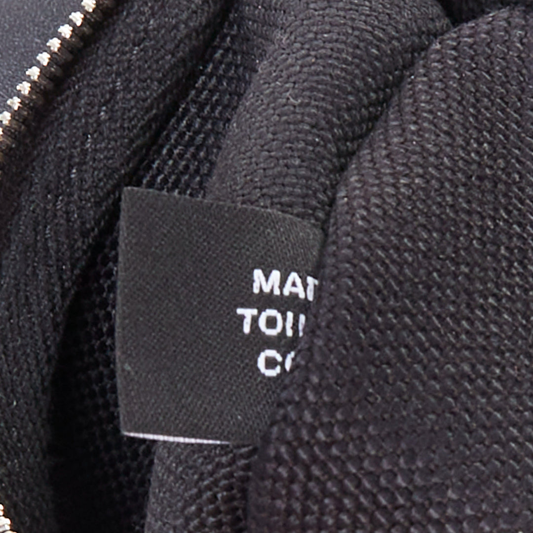 HERMES Herbag A Dos Backpack 2-in-1 black toile canvas vache calfskin bag