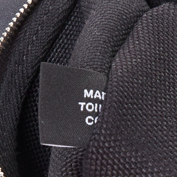 HERMES Herbag A Dos Backpack 2-in-1 black toile canvas vache calfskin bag