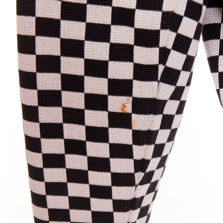 CHRISTIAN DIOR 2018 J'ADior black checkered silk cotton zip up jacket FR38 M