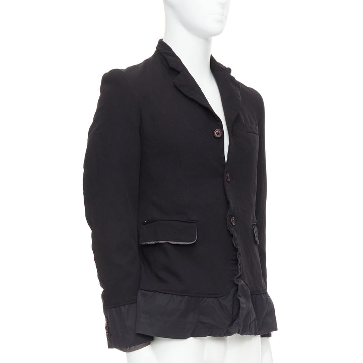 COMME DES GARCONS Homme Plus Evergreen 2005 black Reprint Docking blazer S