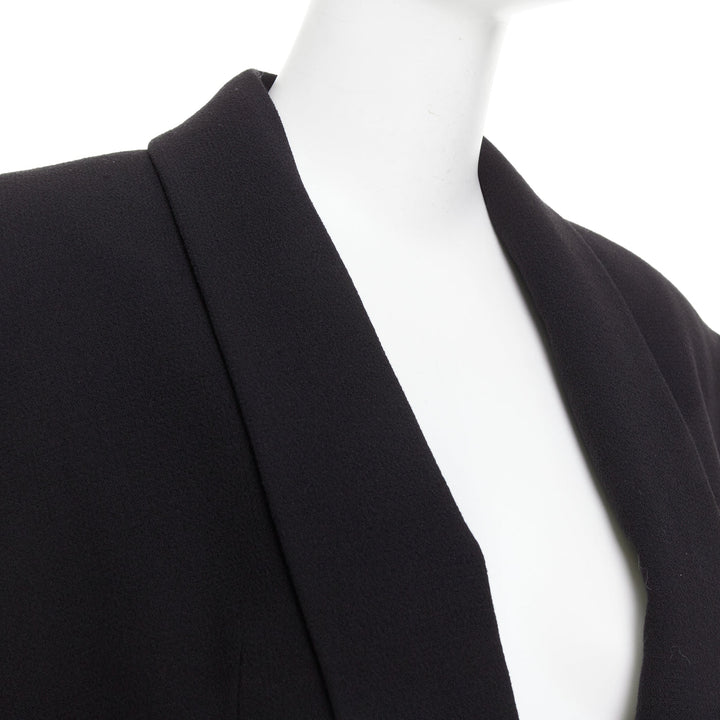 ALEXANDRE VAUTHIER COUTURE 2022 Runway black enamel buttons wasp waist blazer