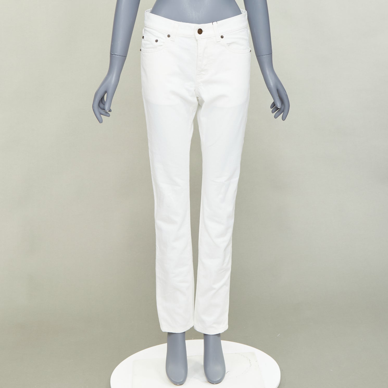 Saint Laurent by Anthony Vaccarello - Cream Women Casual Pants