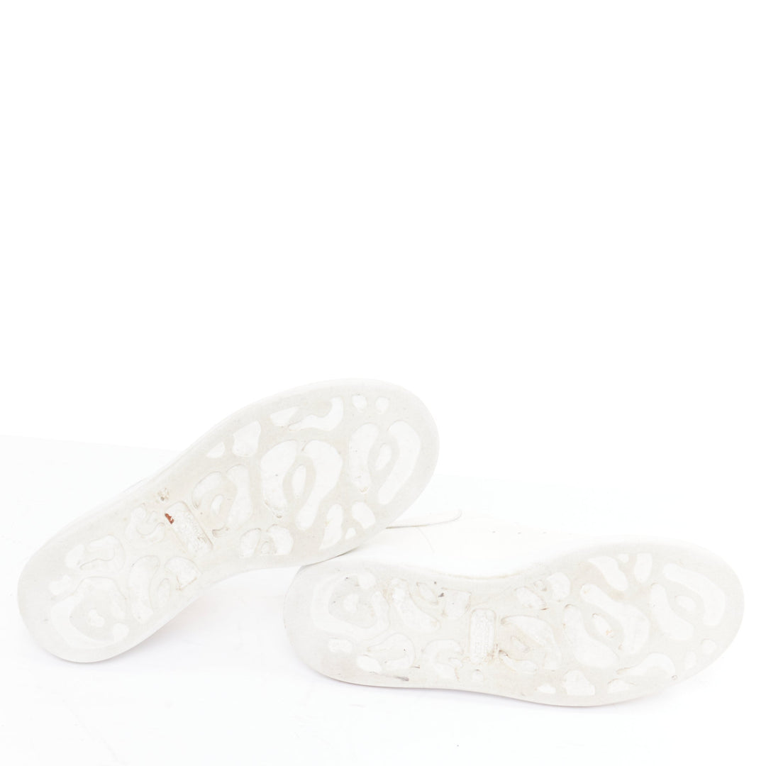 ALEXANDER MCQUEEN Oversized white leather logo exagerrated sole sneakers EU35.5