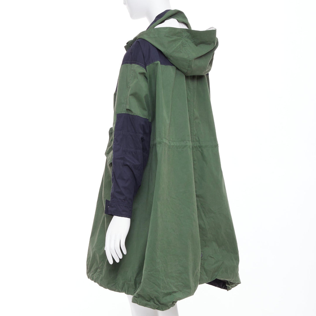 SACAI THE NORTH FACE 2017 Fishtail Mountain Parka green black anorak coat M