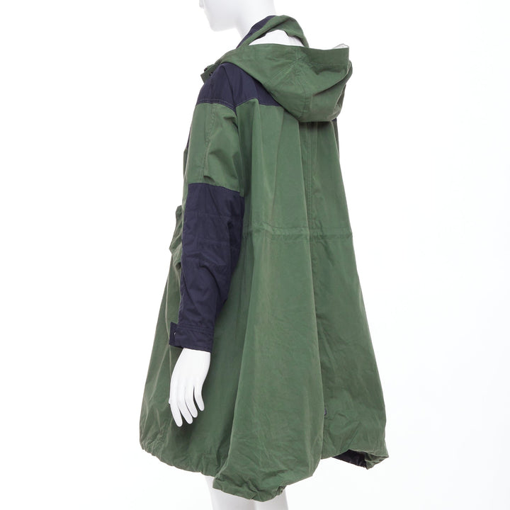 SACAI THE NORTH FACE 2017 Fishtail Mountain Parka green black anorak coat M