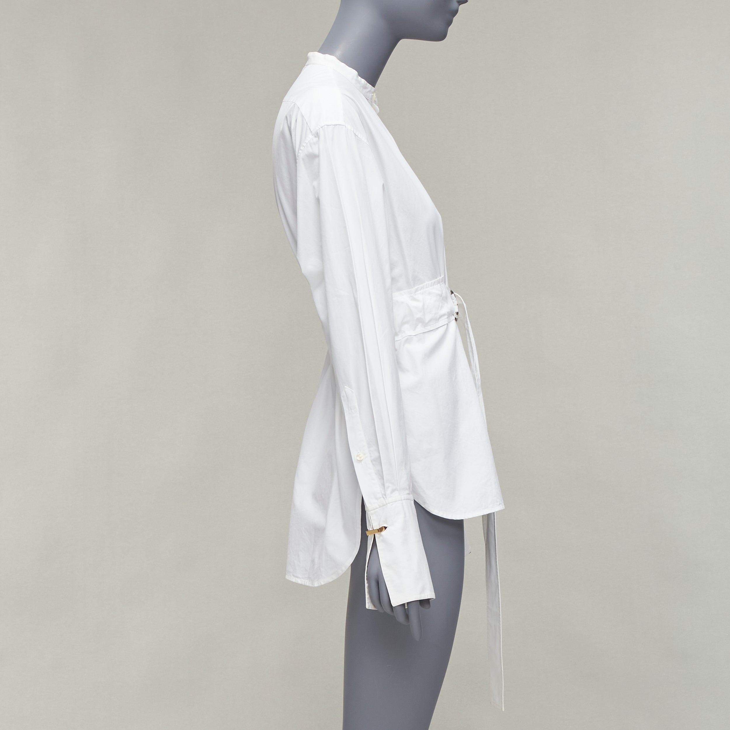 CELINE / セリーヌ | by Phoebe Philo フィービー /  コットン ジップ プルオーバー シャツ | S | ホワイト | レディース s-l1200.jpg