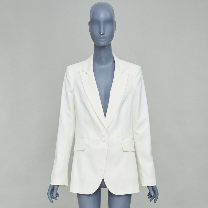 MARTIN MARGIELA MM6 ivory peak lapel single button blazer jacket IT42 M