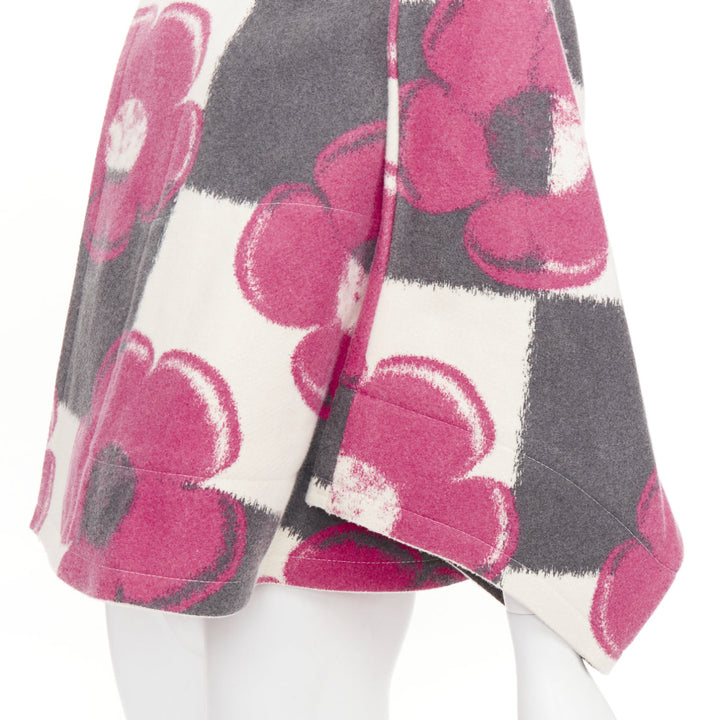 COMME DES GARCONS 2012 Runway 2D Flat Packed Paper Dolls floral checkered coat S