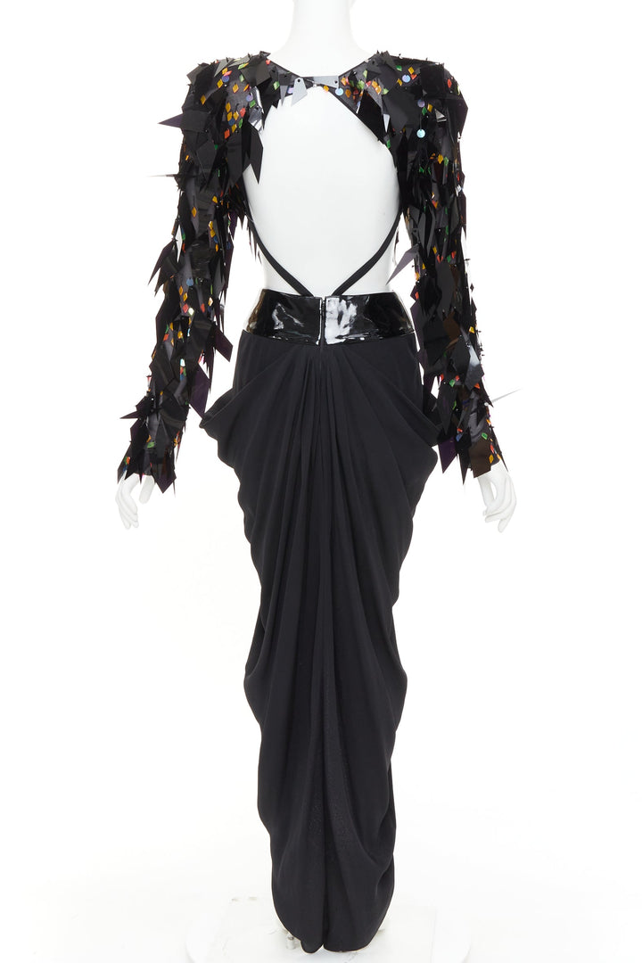 rare ALEXANDRE VAUTHIER COUTURE SS2023 Runway Lesage filigree paillette gown