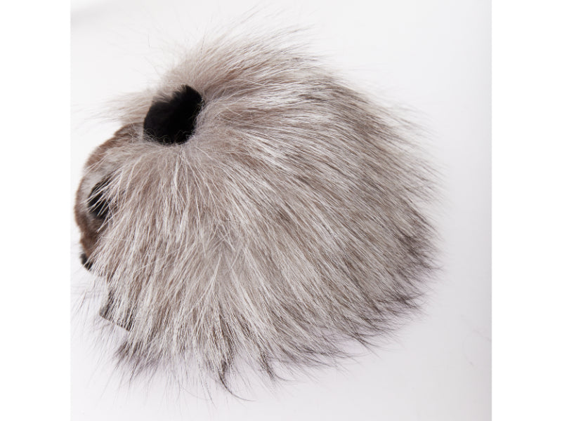LORO PIANA 100% mink fur My Istrice brown cream Porcupine bag charm keyring