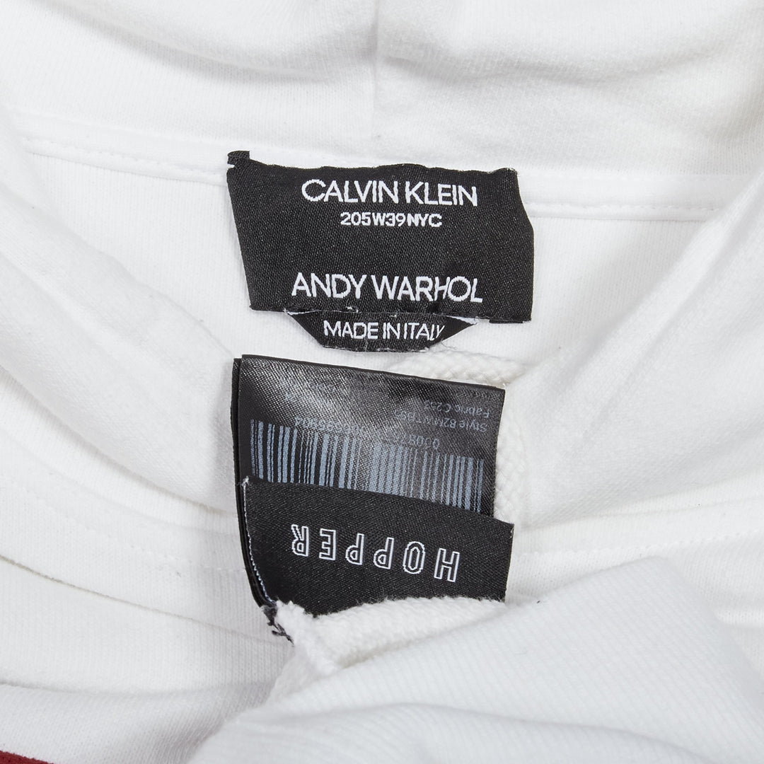 CALVIN KLEIN 205W39NYC 2018 ANDY WARHOL red Cowboy print hoodie M