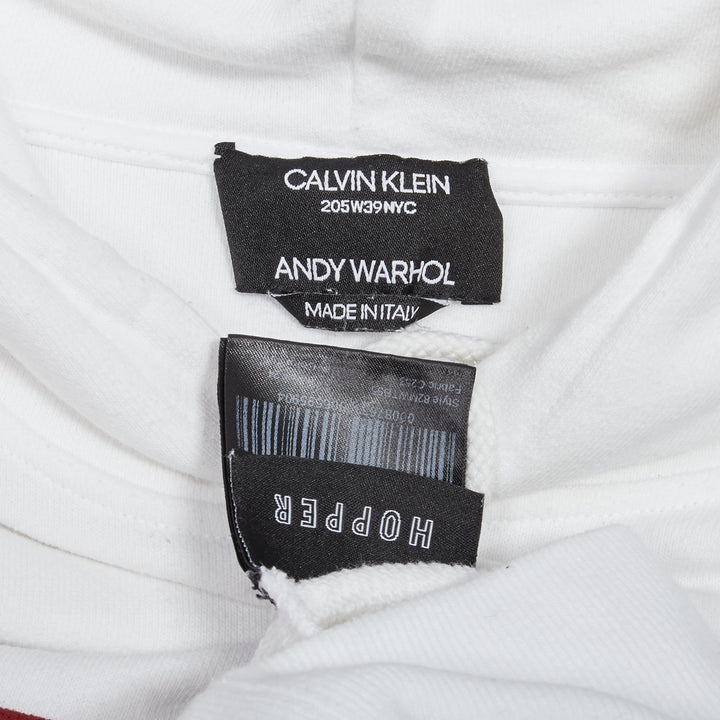 CALVIN KLEIN 205W39NYC 2018 ANDY WARHOL red Cowboy print hoodie M