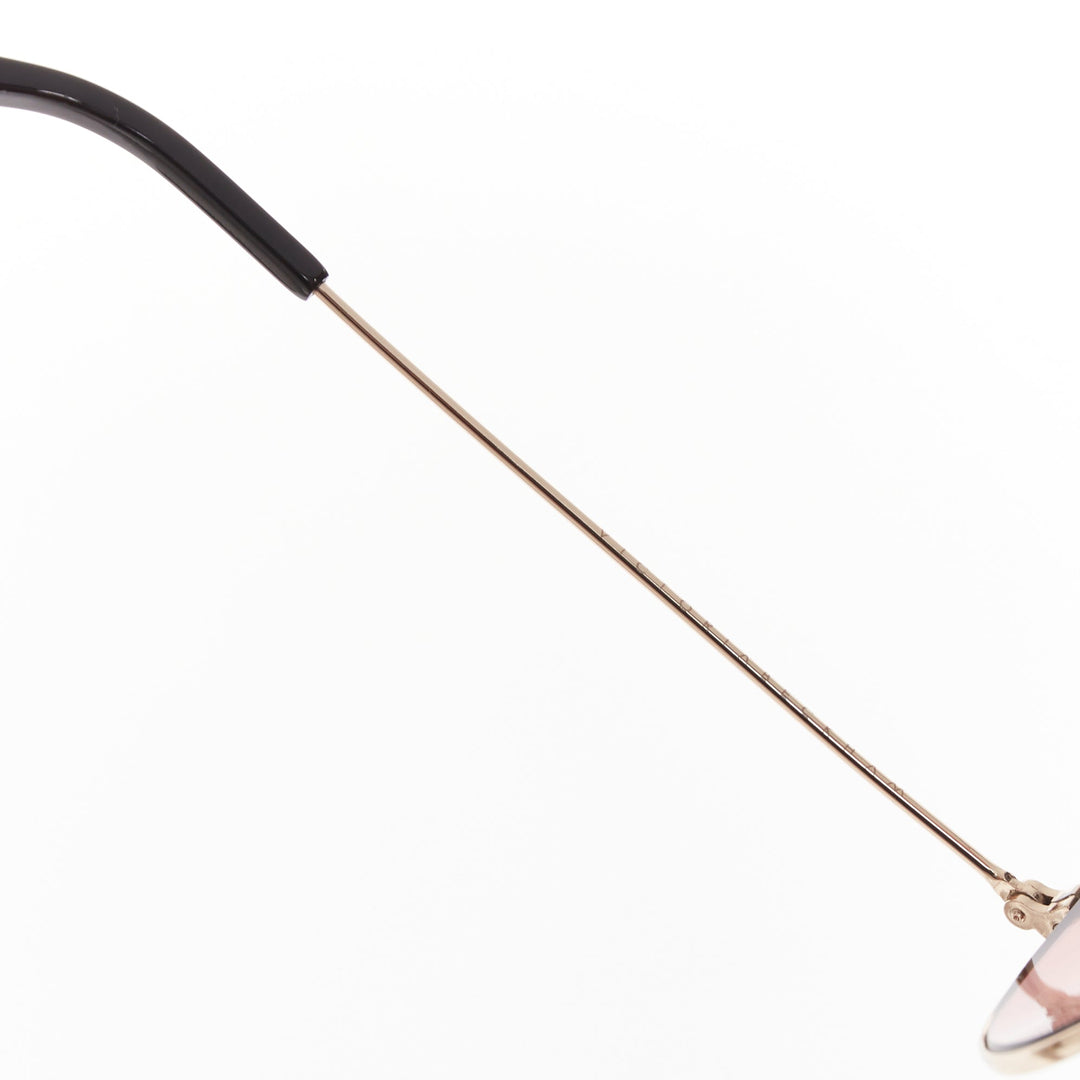 VICTORIA BECKHAM VB51 137 handmade mirrored rose tint pilot aviator sunglasses