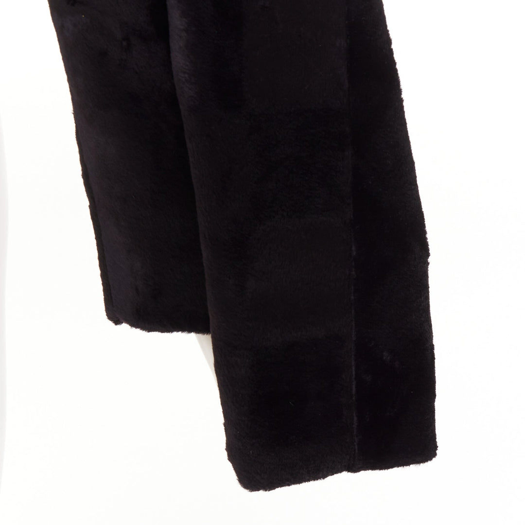 rare COMME DES GARCONS 2019 Runway velvet checkered 4 sleeves 3D cut jacket XS