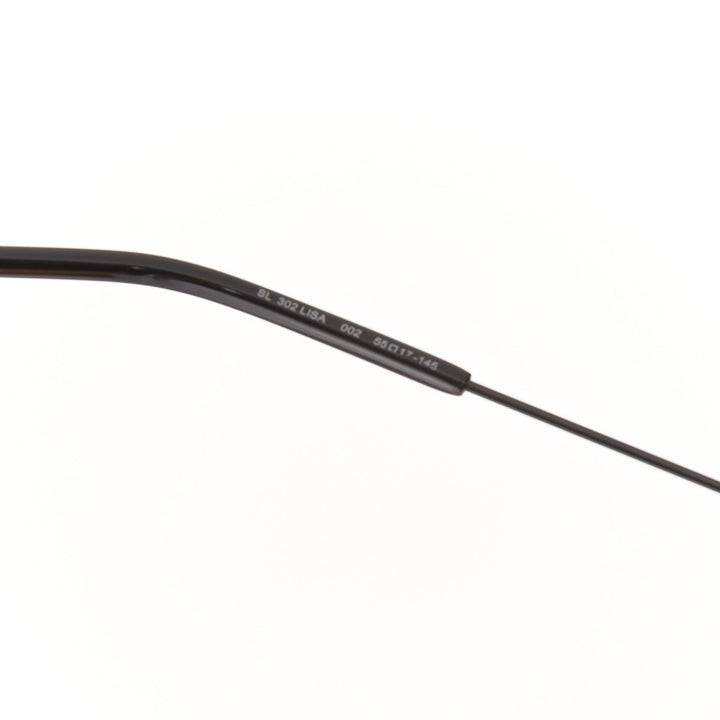 SAINT LAURENT SL302 Lisa black grey metal rhombus diamond shaped sunglasses
