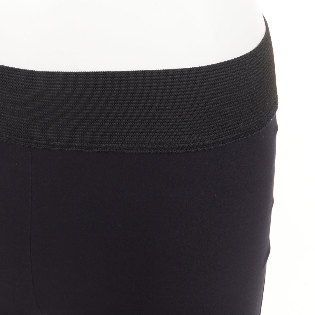 STELLA MCCARTNEY grey cotton blend elastic waist paneled legging pants IT 36 XXS
