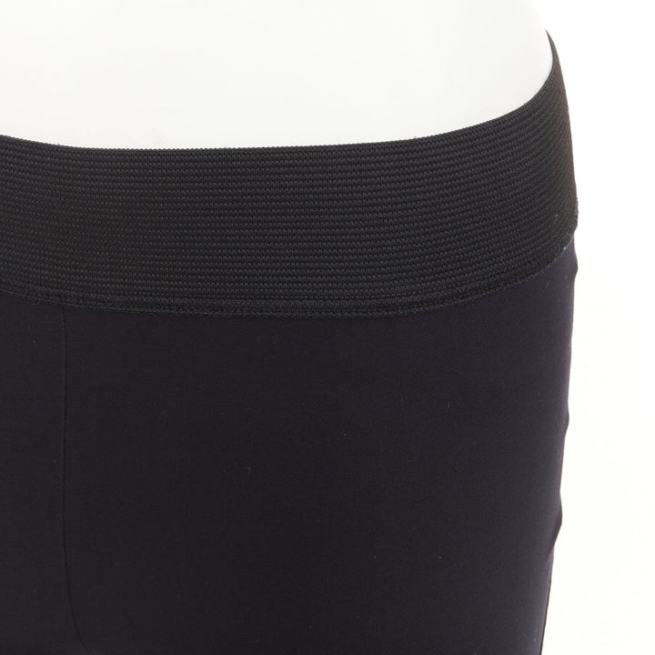 STELLA MCCARTNEY grey cotton blend elastic waist paneled legging pants IT 36 XXS