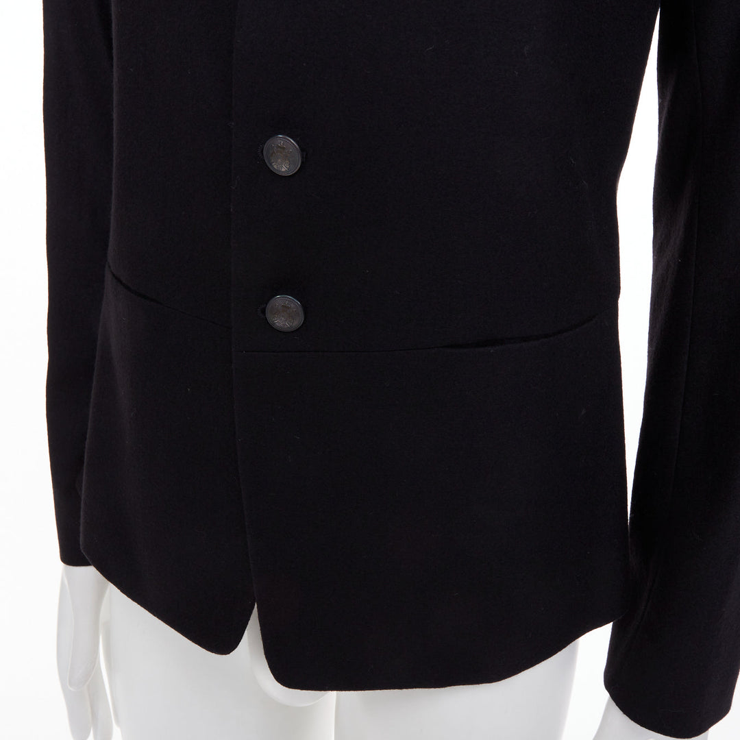 NEIL BARRETT high break notch lapel five button slim wool blazer jacket EU46