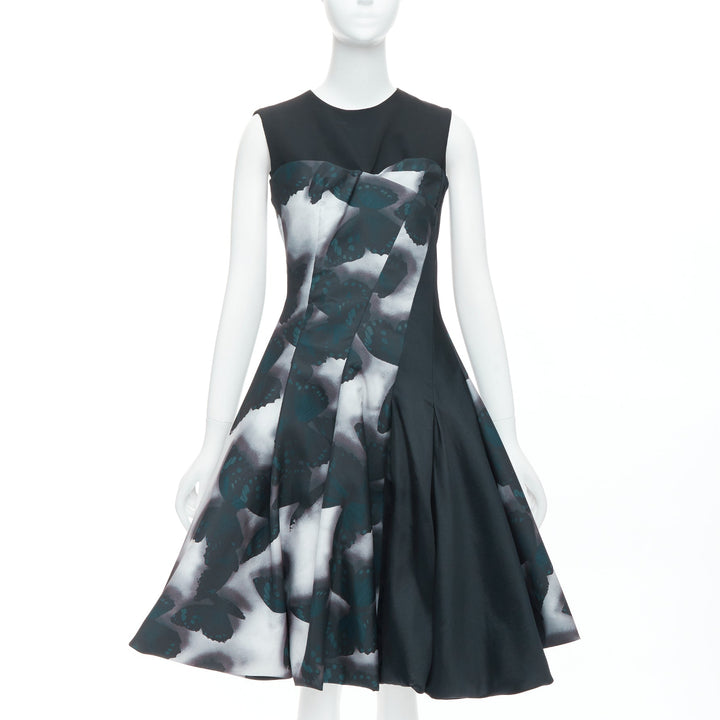 LANVIN 2013 Runway grey butterfly panelled cocktail dress FR36 S Jeon Jihyun