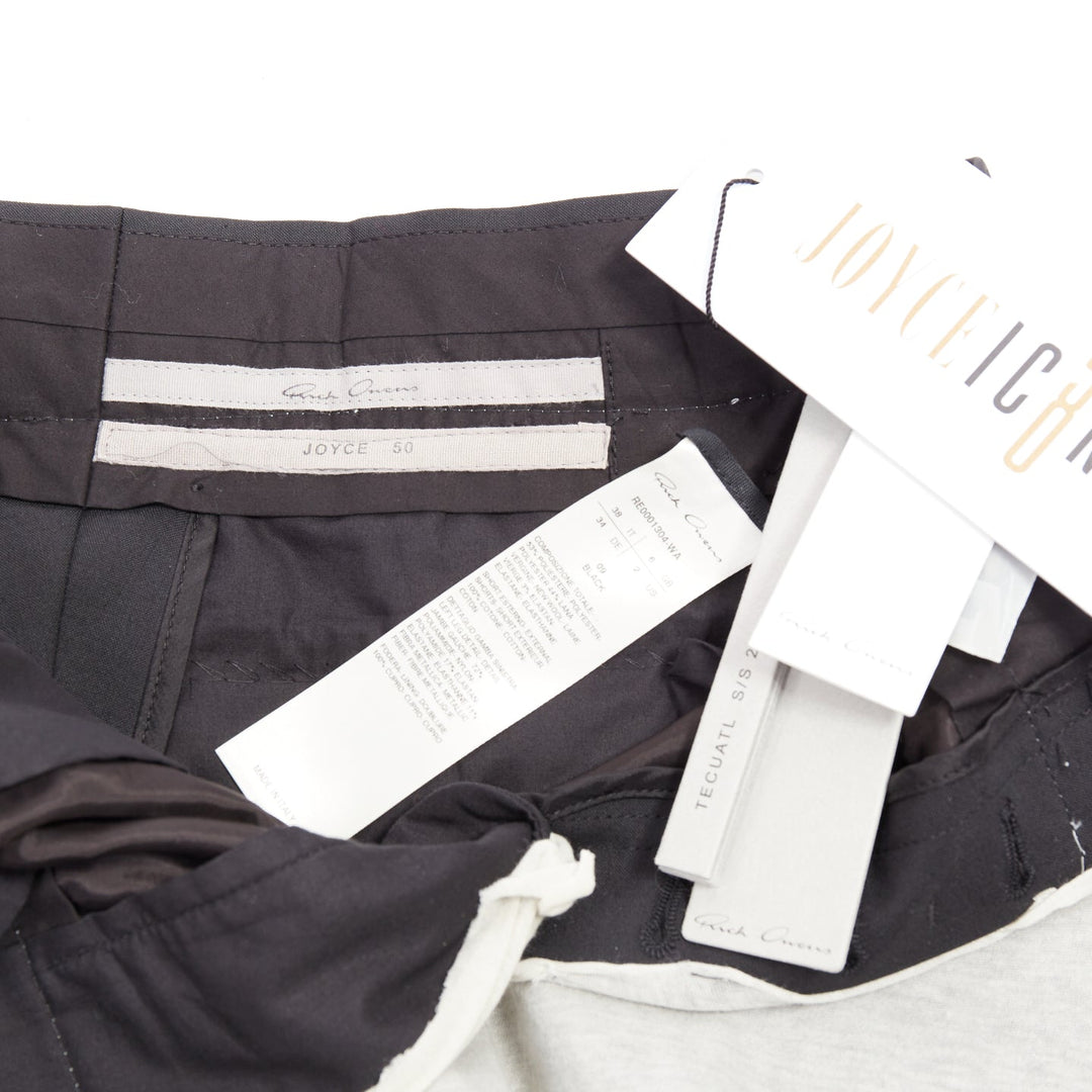 rare RICK OWENS JOYCE 50th Limited Edition gold grey patchwork pants IT38 XS