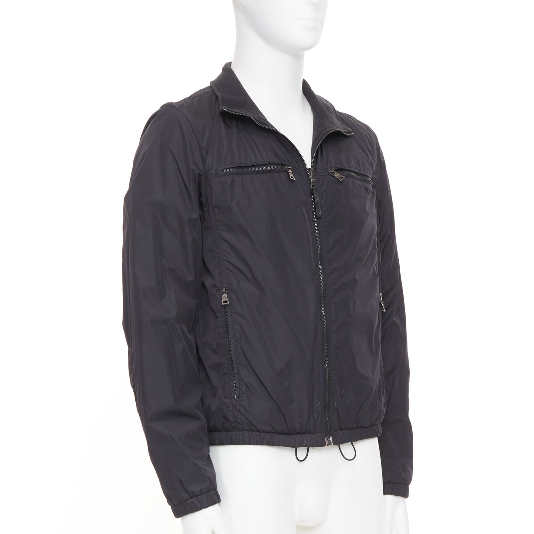 PRADA LINEA ROSSA 2006 reversible zip up tech nylon bomber jacket outer M IT48