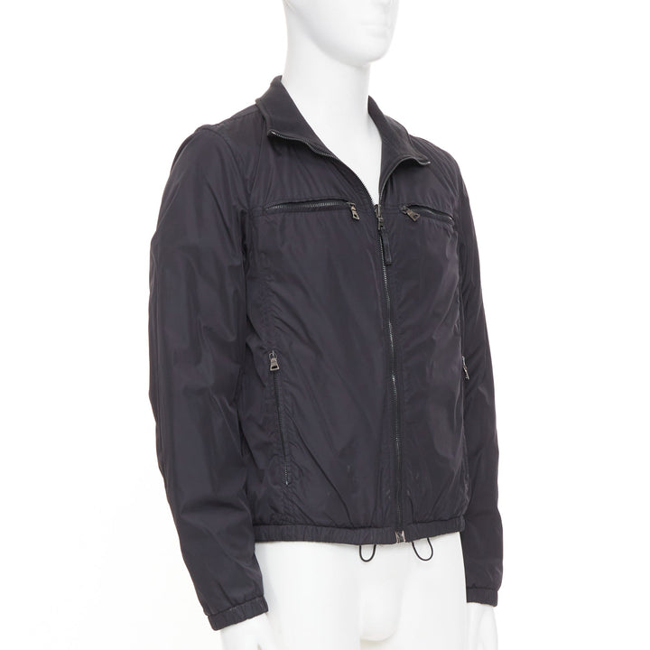PRADA LINEA ROSSA 2006 reversible zip up tech nylon bomber jacket outer M IT48