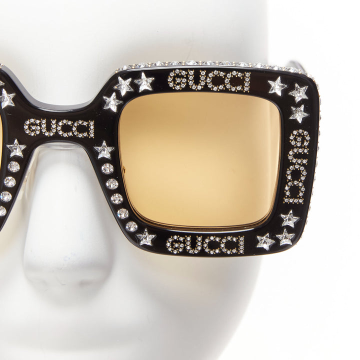 GUCCI Alessandro Michele Hollywood Forever GG0780S crystal black yellow sunnies