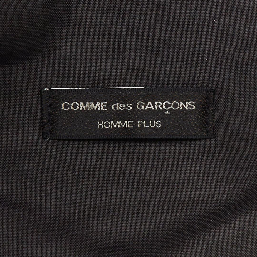 rare COMME DES GARCONS HOMME PLUS red wool blend PVC officer hat