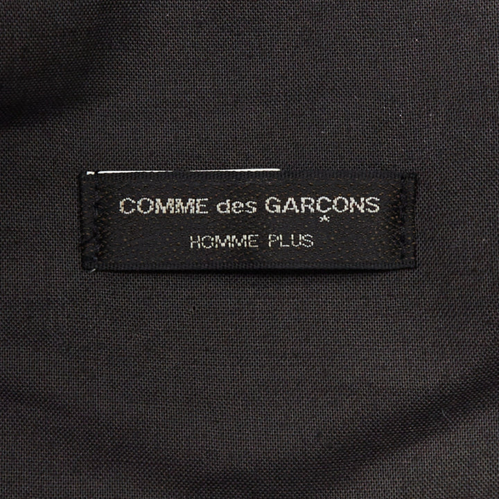 rare COMME DES GARCONS HOMME PLUS red wool blend PVC officer hat