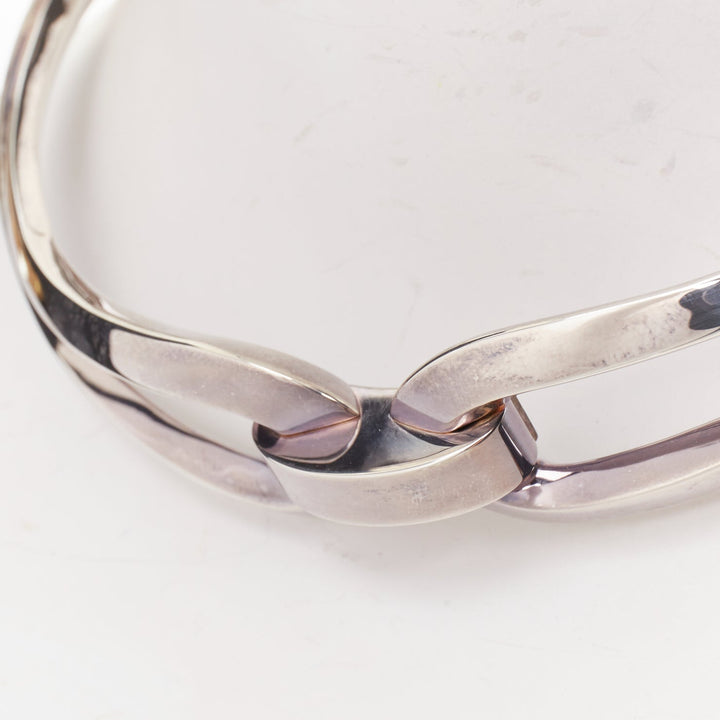 HERMES Infinity Choker Collier Infini 925 Silver twisted loop torque choker