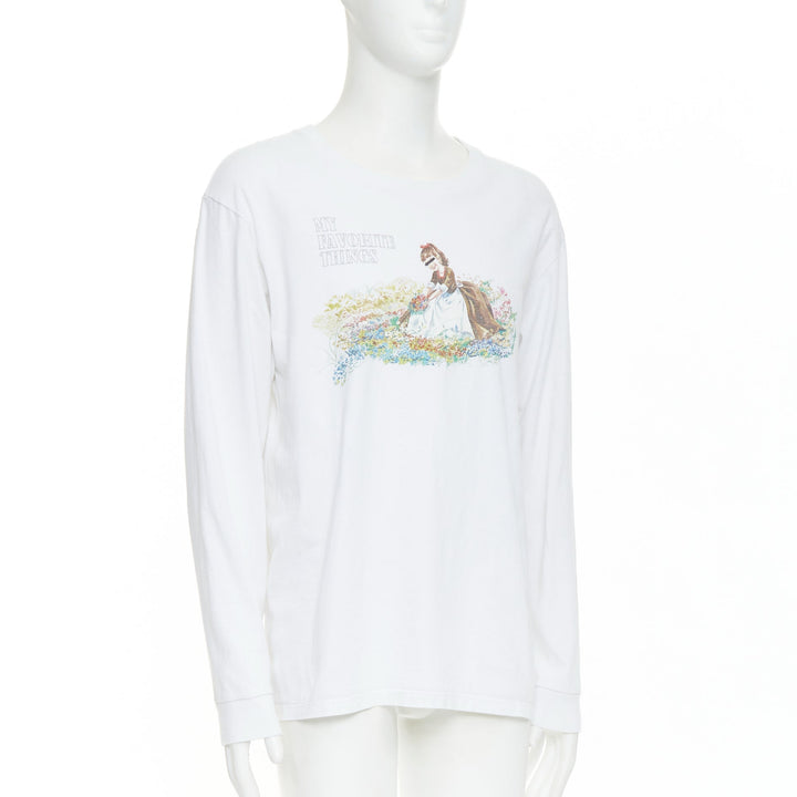 UNDERCOVER John My Favourite Things white cotton print long sleeve tee JP3 L
