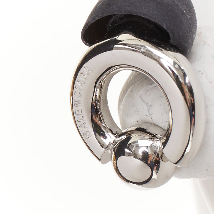 BALENCIAGA Demna 2024 Berlin Ball Ear Jewls silver brass earplug earrings Pair