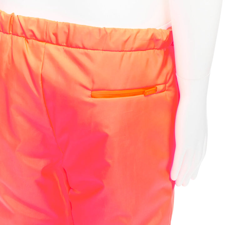 PRADA 2018 Linea Rossa SPG52M Primaloft Coral neon orange insulated pants M