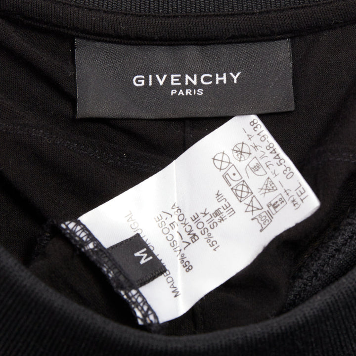 GIVENCHY Podium Robe 2014  black orange semidetached ribbed hem tunic tank top M