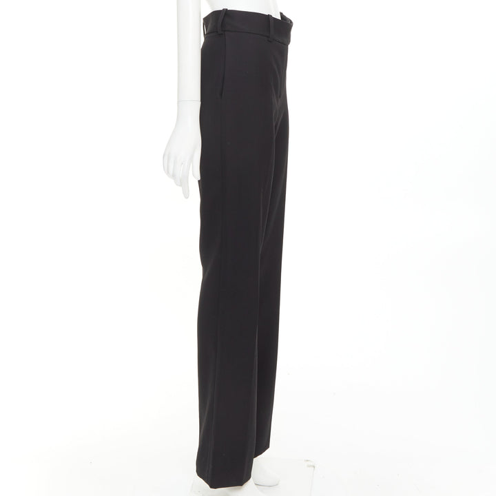 ALEXANDRE VAUTHIER COUTURE SS2025 Runway black high waist straight trouser pants