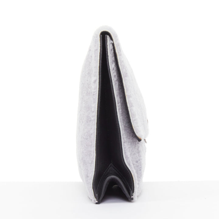 PROENZA SCHOULER 2013 Runway Lunch lilac purple shearling envelop clutch bag