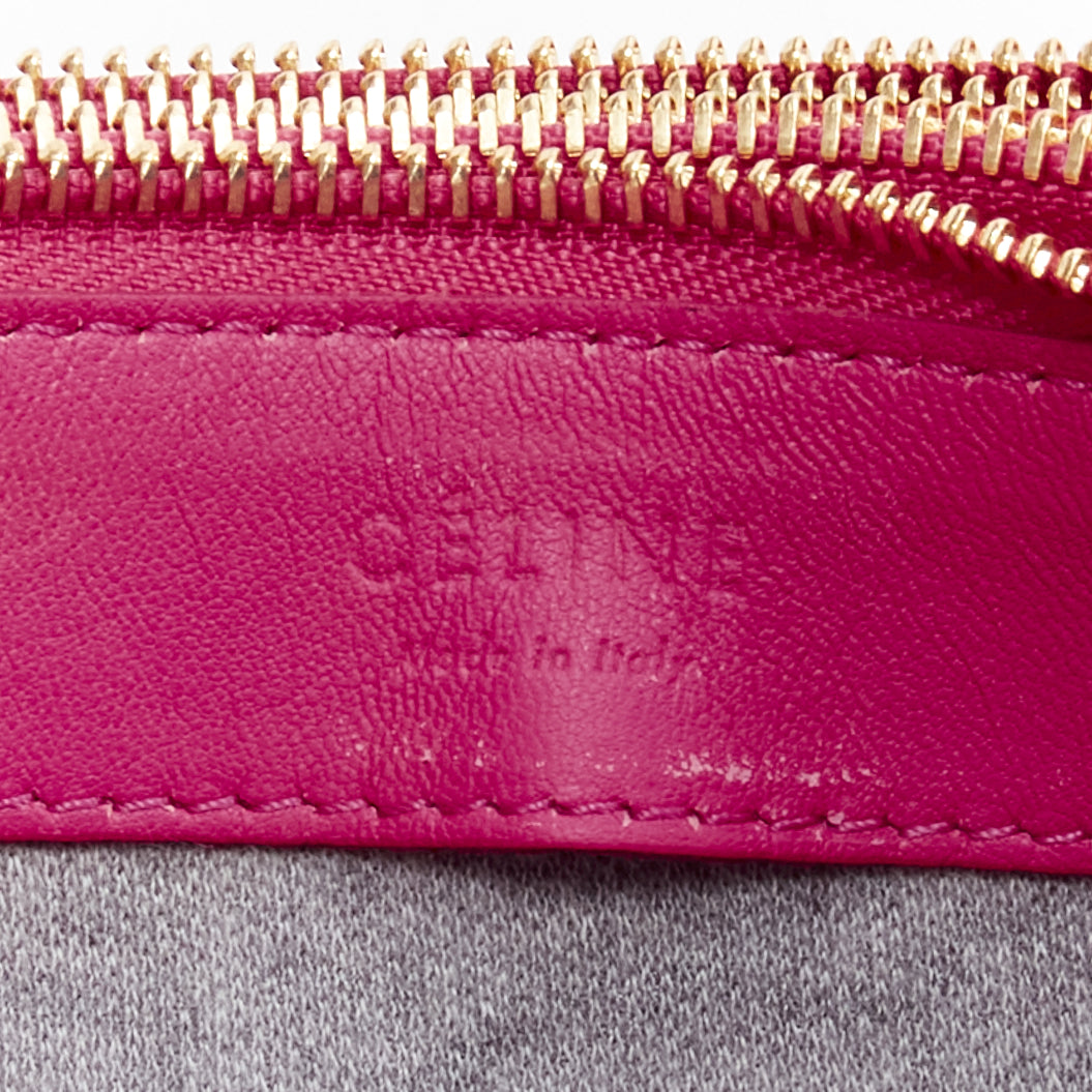 OLD CELINE Phoebe Philo Trio pink leather detachable strap pouch crossbody bag