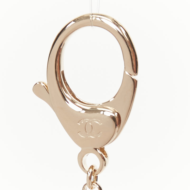 CHANEL G25B 2025 VIC Limited Gift gold pearl moon ball bag charm keychain