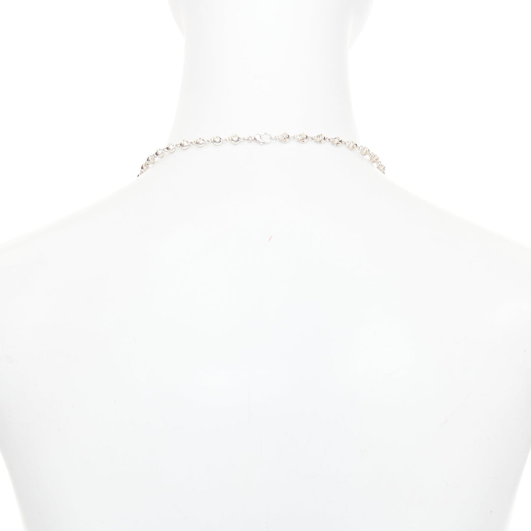 SHIPTON AND CO 925 Sterling Silver skull chain punk gothic necklace